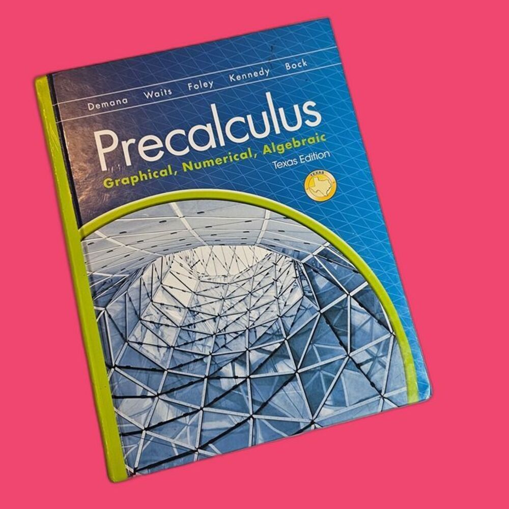 Precalculus Graphical Numerical Algebraic Texas Edition 9e Pearson 2016 Hardcove